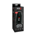 PDX Elite Motobator 2 Rechargeable Thrusting Vibrating Masturbator Clear/Black