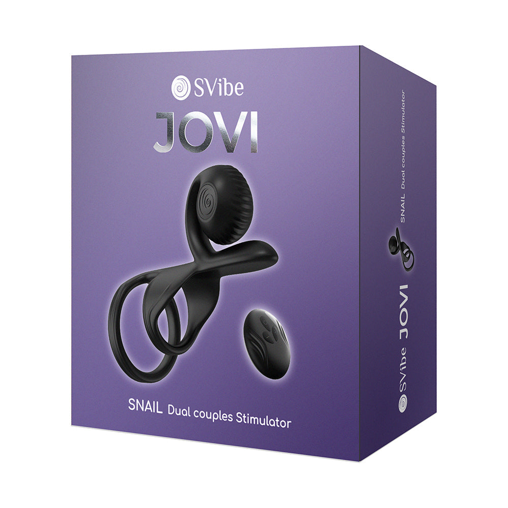 SVibe Snail Jovi Couples Ring Black