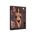 Le Desir Open Cup Triangle Bra with Lace and Adjustable Sliders Black O/S