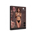 Le Desir Open Cup Triangle Bra with Neck Strap and Adjustable Sliders Black O/S