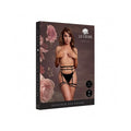 Le Desir Double Strap Garter Belt with Adjustable Sliders Black O/S