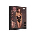 Le Desir Lace Underwired Open Cup Bodysuit with Adjustable Sliders Black O/S