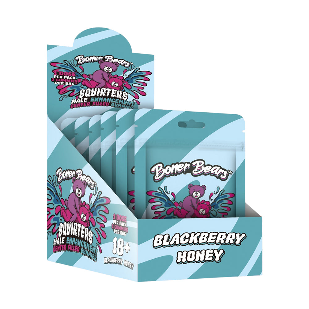 Boner Bears Squirters Blackberry Honey Male  Enhancement  Display 12ct