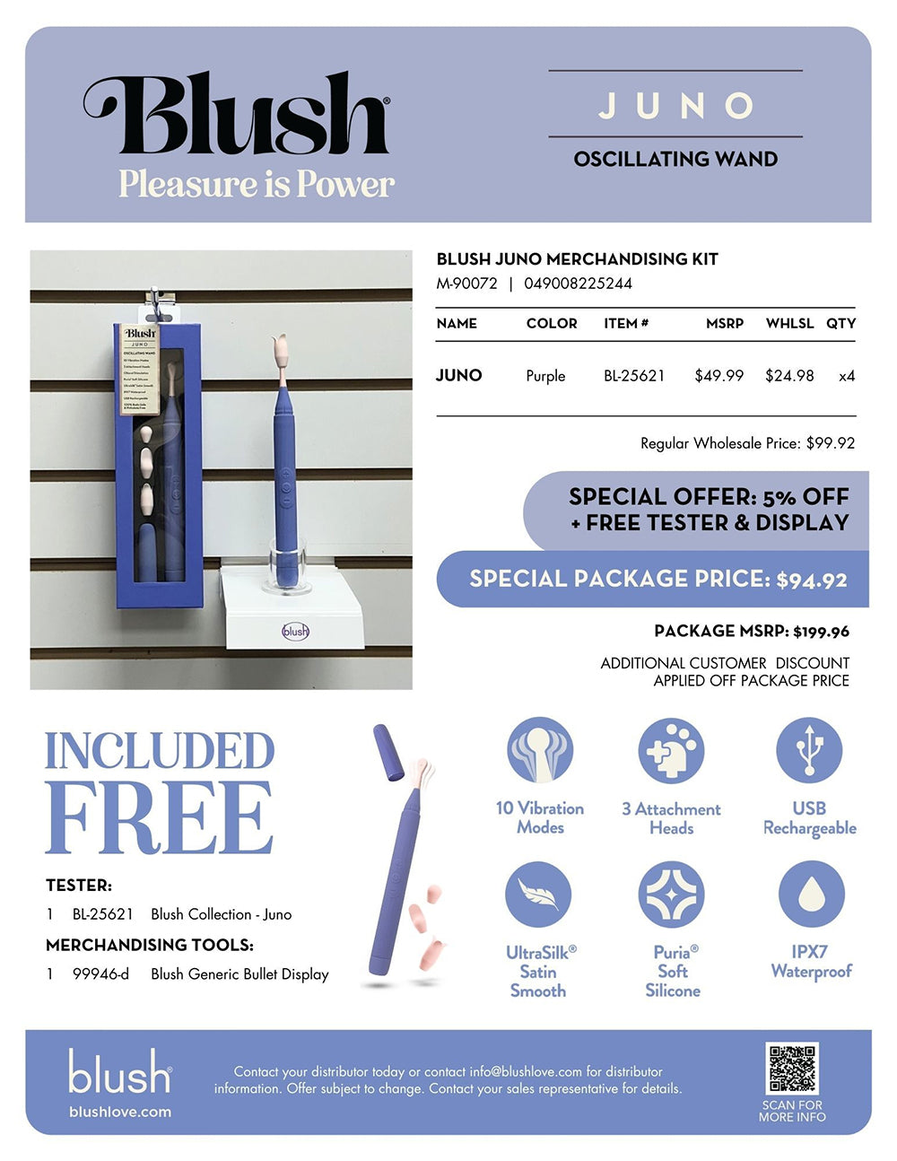 Blush Juno Merchandising Kit